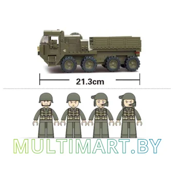 Конструктор Sluban M38-B0302 Тяжелый транспортер (306 деталей) картинка 4
